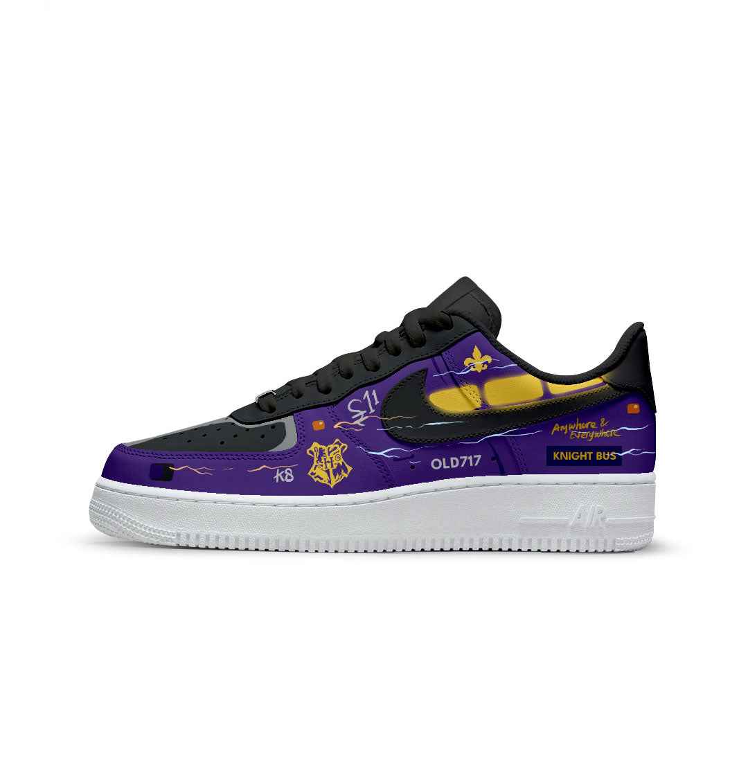 CUSTOM SNEAKERS KNIGHT BUS HARRY POTTER UNOFFICIAL