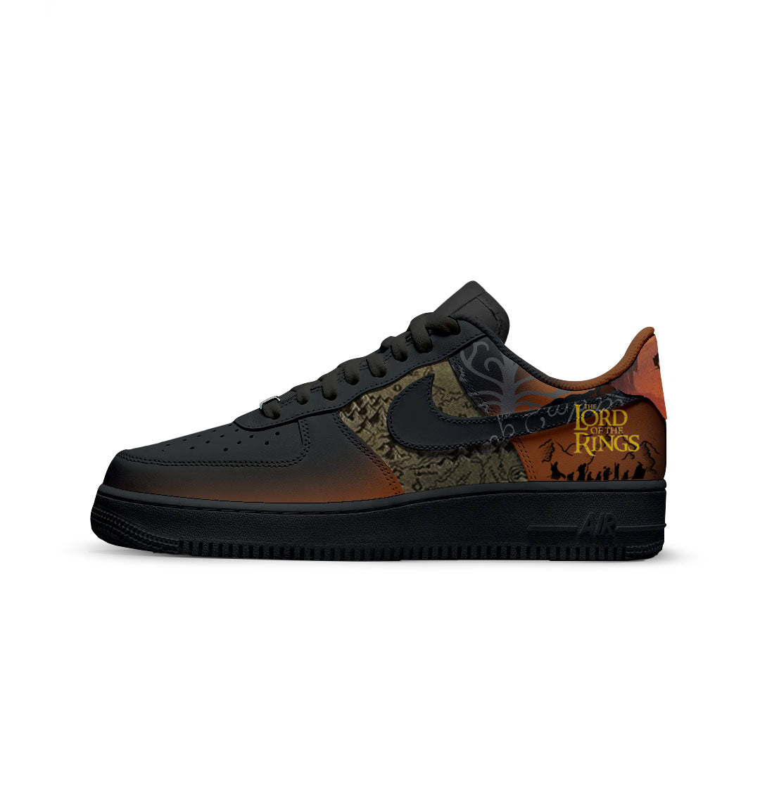 Custom Sneakers Lord of The Rings Black Unofficial