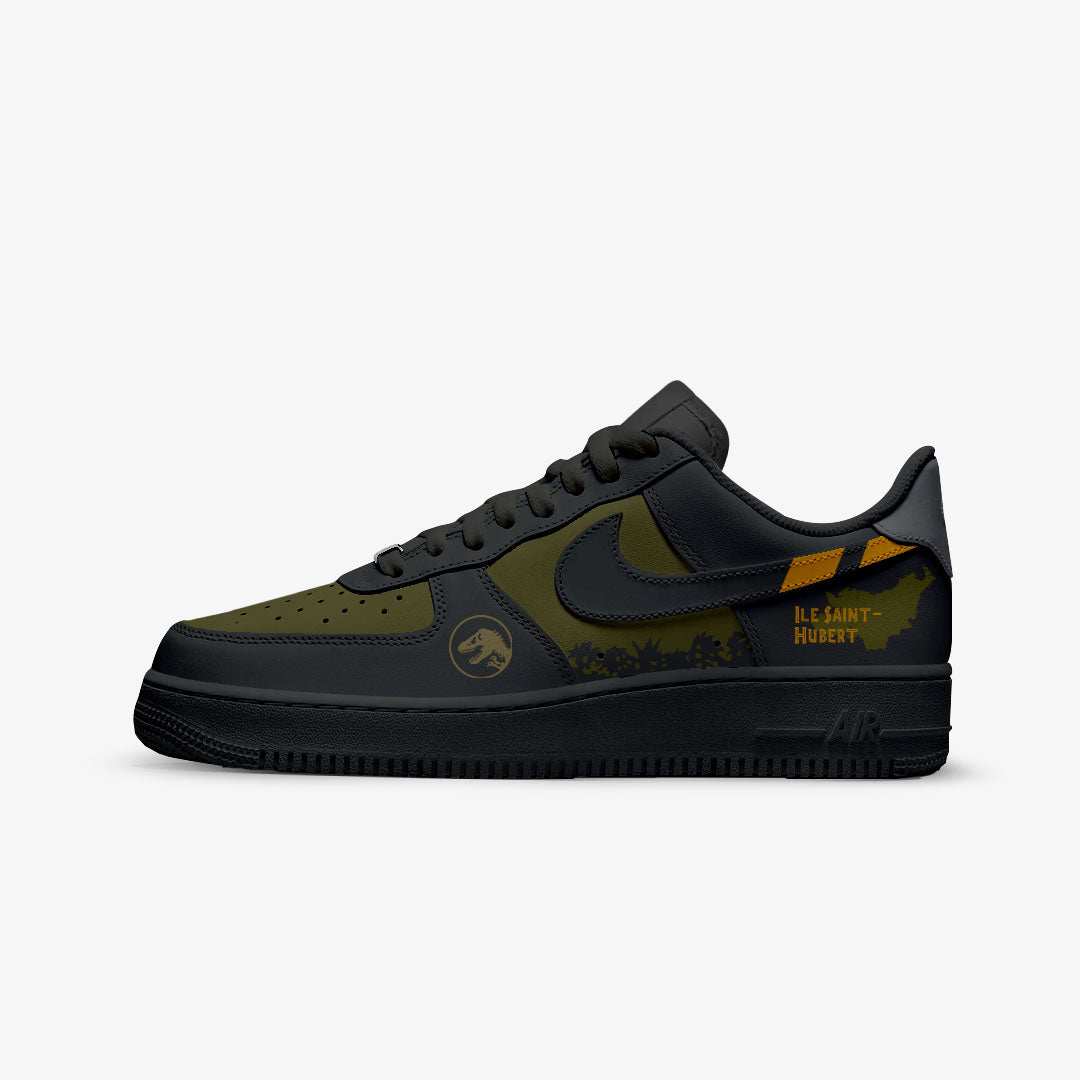 NIKE AIR FORCE CUSTOM PAINT JURASSIC WORLD ZORA BENNETT