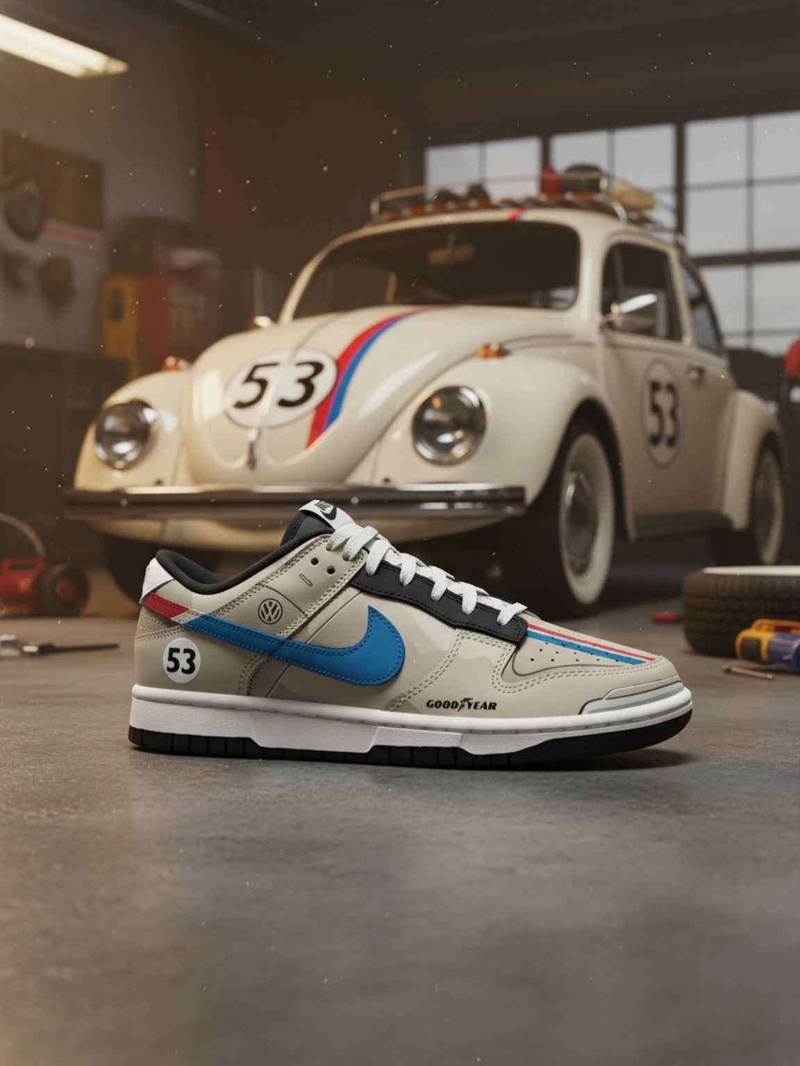 CUSTOM SNEAKERS NIKE DUNK HERBIE