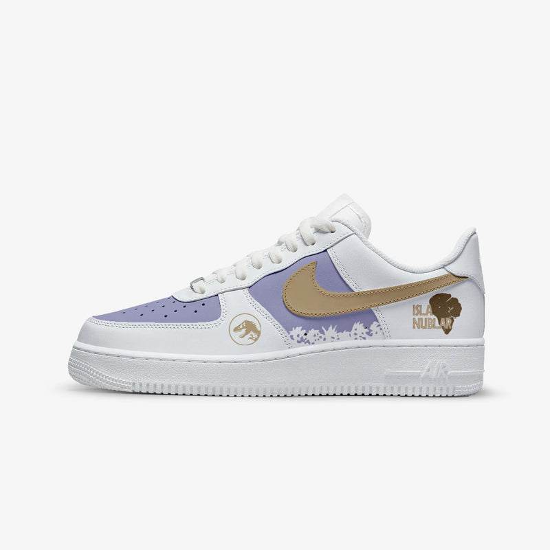 NIKE AIR FORCE CUSTOM PAINT JURASSIC WORLD CLAIRE DEARING