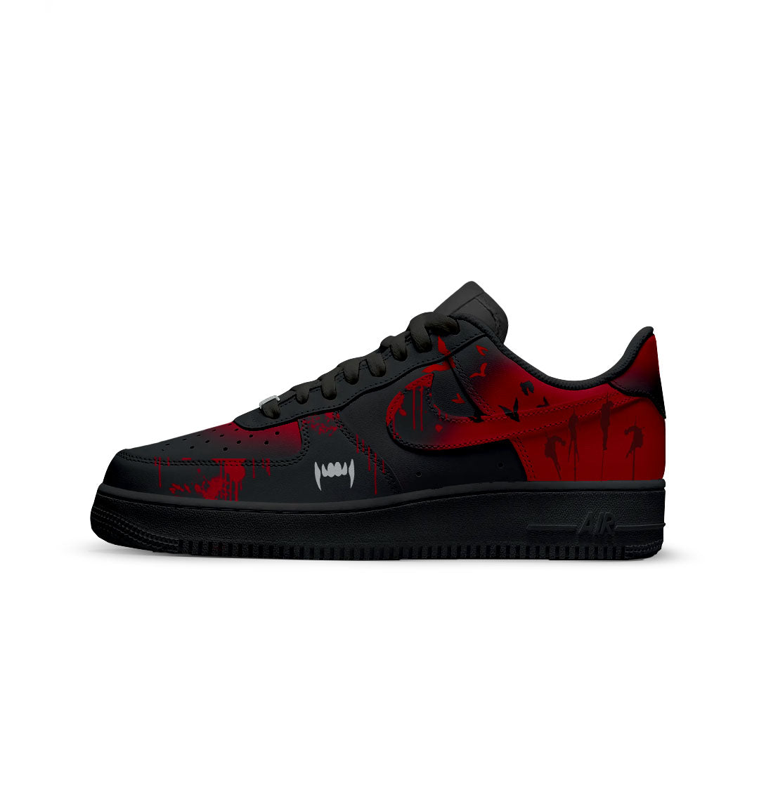 CUSTOM SNEAKERS DRACULA HORROR CHARACTER UNOFFICIAL CUSTOM