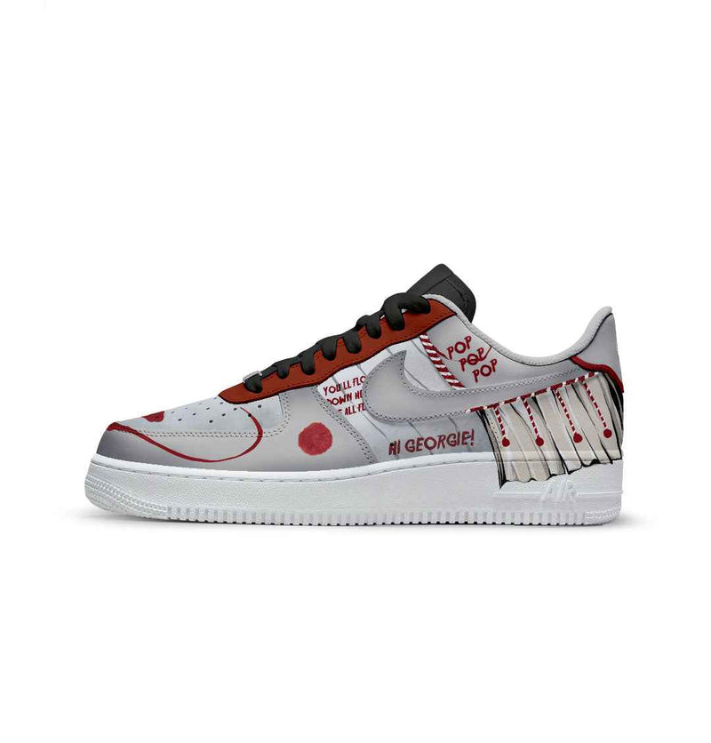 CUSTOM SNEAKERS PENNYWISE HORROR CHARACTER UNOFFICIAL CUSTOM