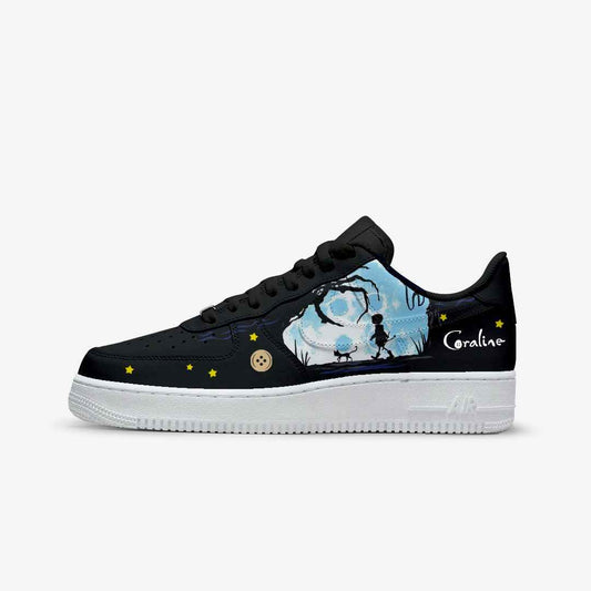 Custom Sneakers Coraline with Nike AF1 Unofficial Custom