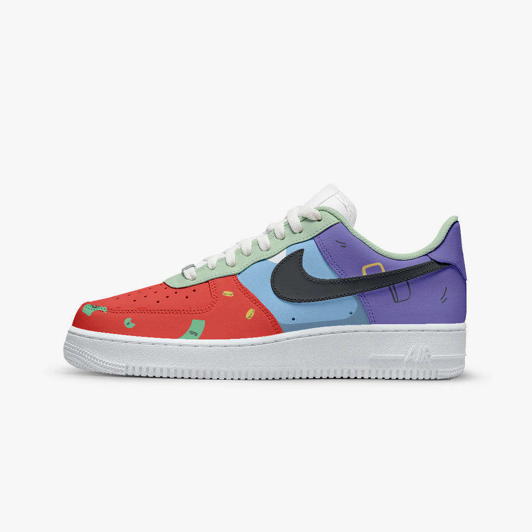 NIKE AIR FORCE MR CRAB CUSTOM PAINT