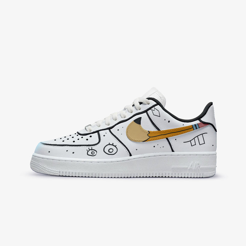 NIKE AIR FORCE DOODLEBOB CUSTOM PAINT