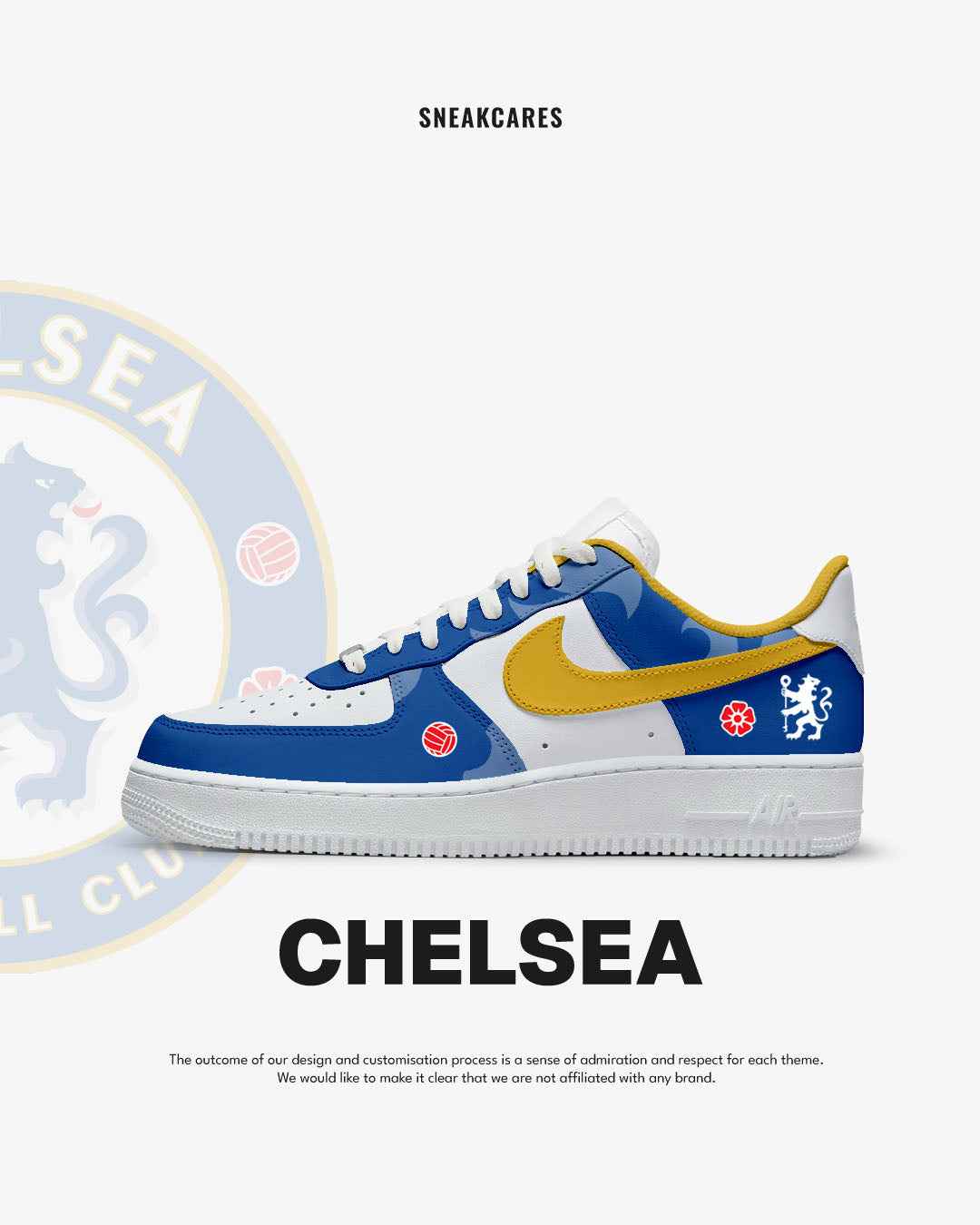 CUSTOM SNEAKERS FOOTBALL CLUB CHELSEA UNOFFICIAL