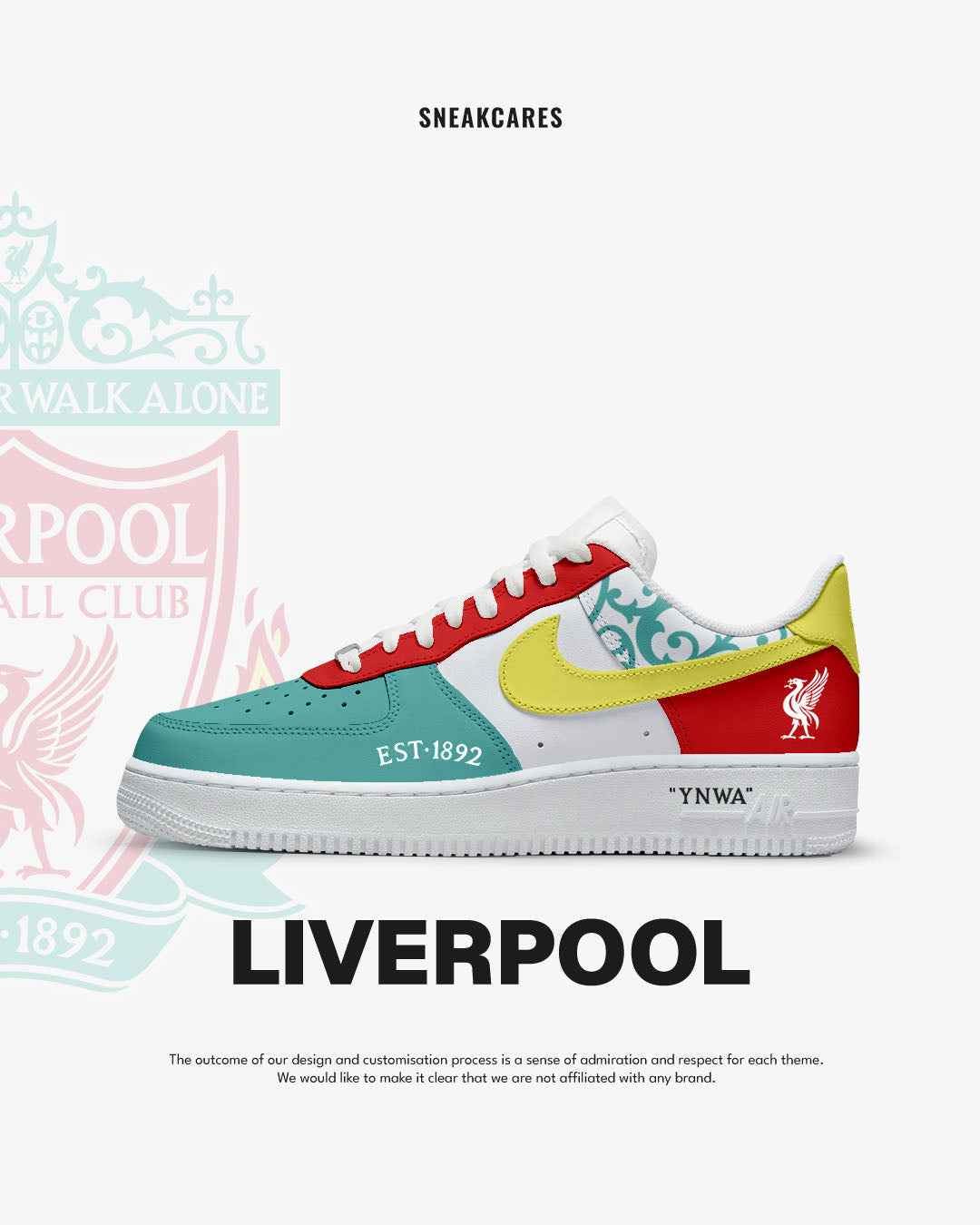 CUSTOM SNEAKERS FOOTBALL CLUB LIVERPOOL UNOFFICIAL