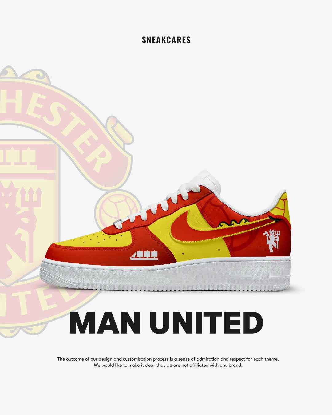 CUSTOM SNEAKERS FOOTBALL CLUB MAN UNITED UNOFFICIAL