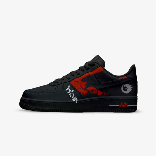 Custom Sneakers Godzilla Black Red