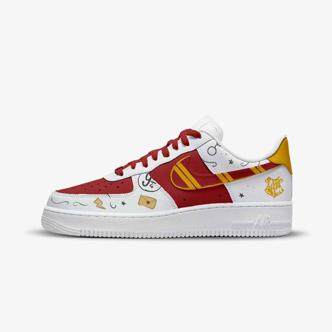 NIKE AIR FORCE CUSTOM PAINT HARRY POTTER 25 GRYFFINDOR