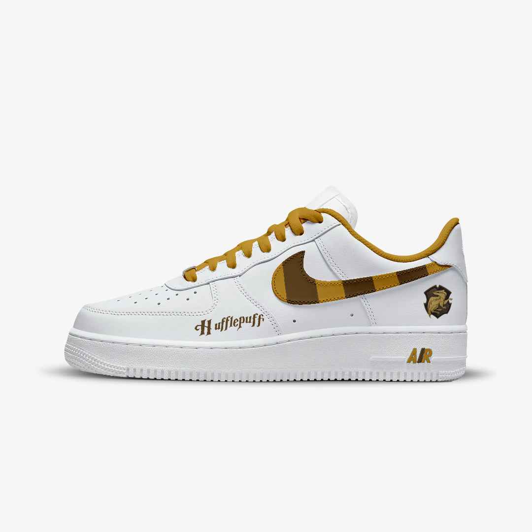 NIKE AIR FORCE CUSTOM PAINT HARRY POTTER HUFFLEPUFF