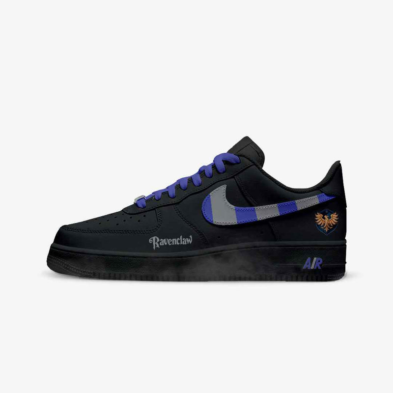 NIKE AIR FORCE CUSTOM PAINT HARRY POTTER RAVENCLAW BLACK