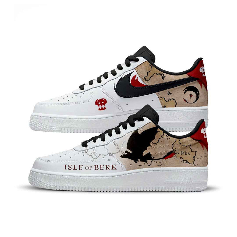 SNEAKERS CUSTOM PAINT TOOTHLESS ISLE OF BERK