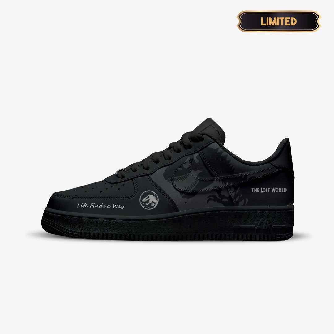 NIKE AIR FORCE CUSTOM PAINT JURASSIC PARK IAN MALCOLM LIMITED