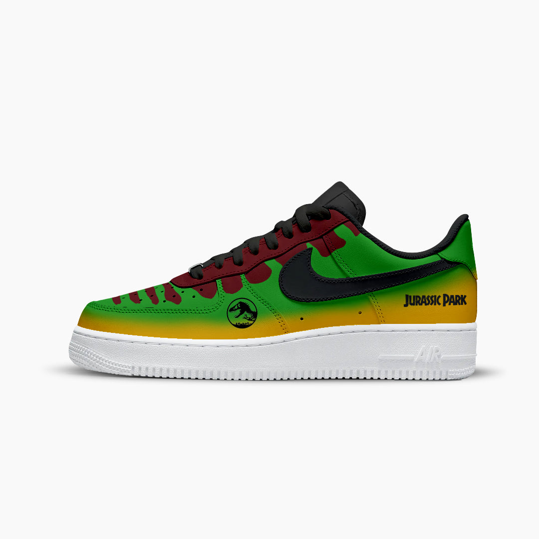 NIKE AIR FORCE CUSTOM PAINT JURASSIC PARK CAR ICONIC