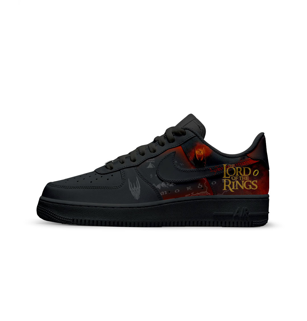 Custom Sneakers Lord of The Rings Black Unofficial