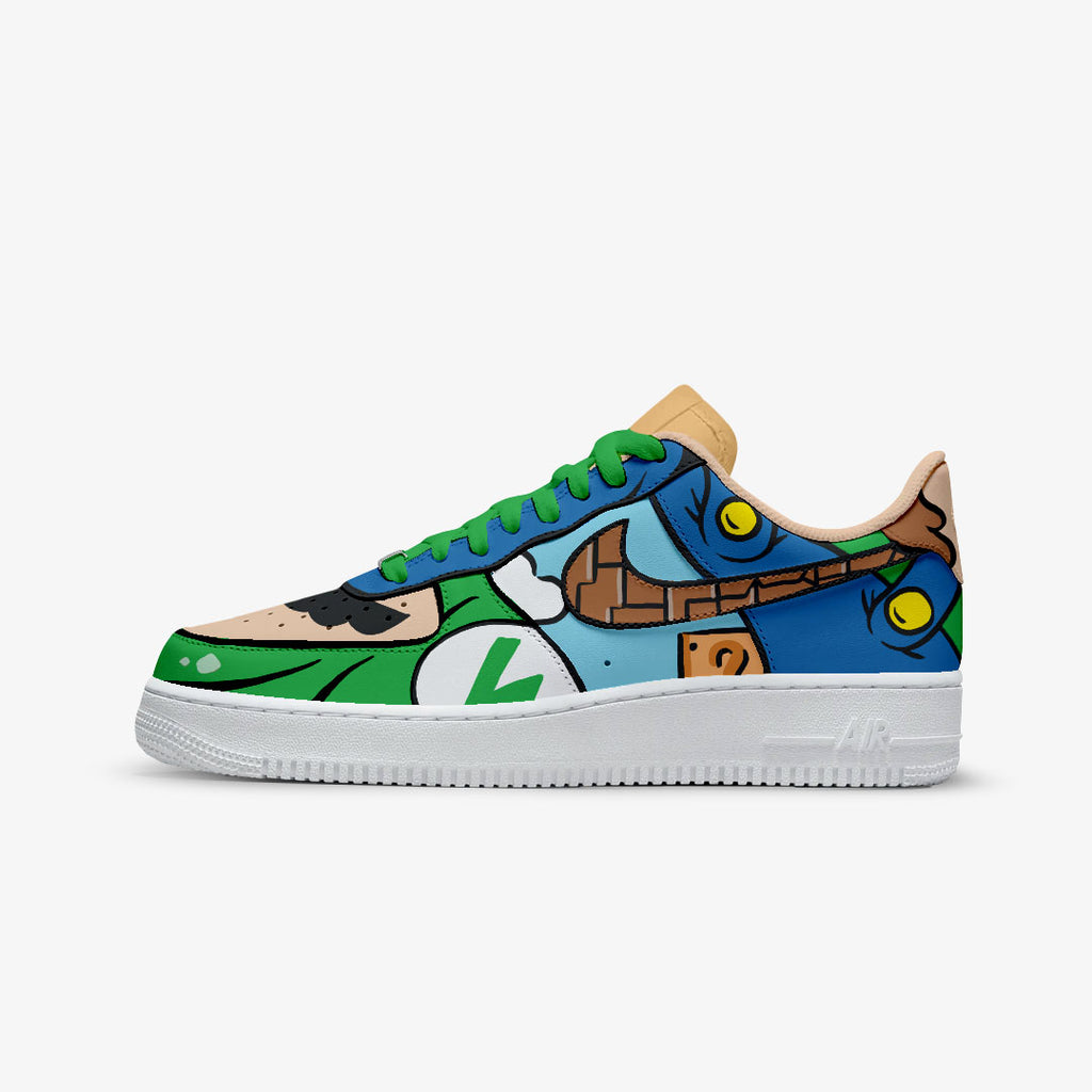 CUSTOM PAINT SNEAKERS LUIGI UNOFFICIAL