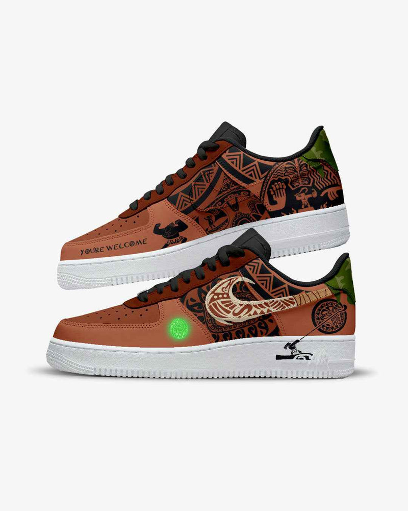 Custom Paint Sneakers Maui  With Air Force 1