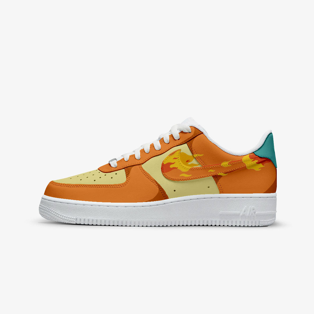 NIKE AIR FORCE POKEMON CUSTOM PAINT CHARMANDER