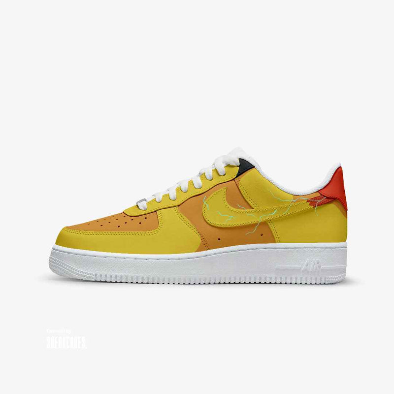 NIKE AIR FORCE POKEMON CUSTOM PAINT PIKACHU