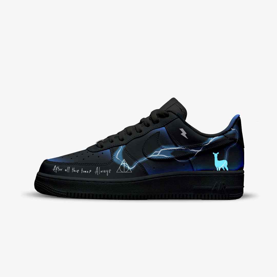 NIKE AIR FORCE CUSTOM PAINT HARRY POTTER SEVERUS SNAPE