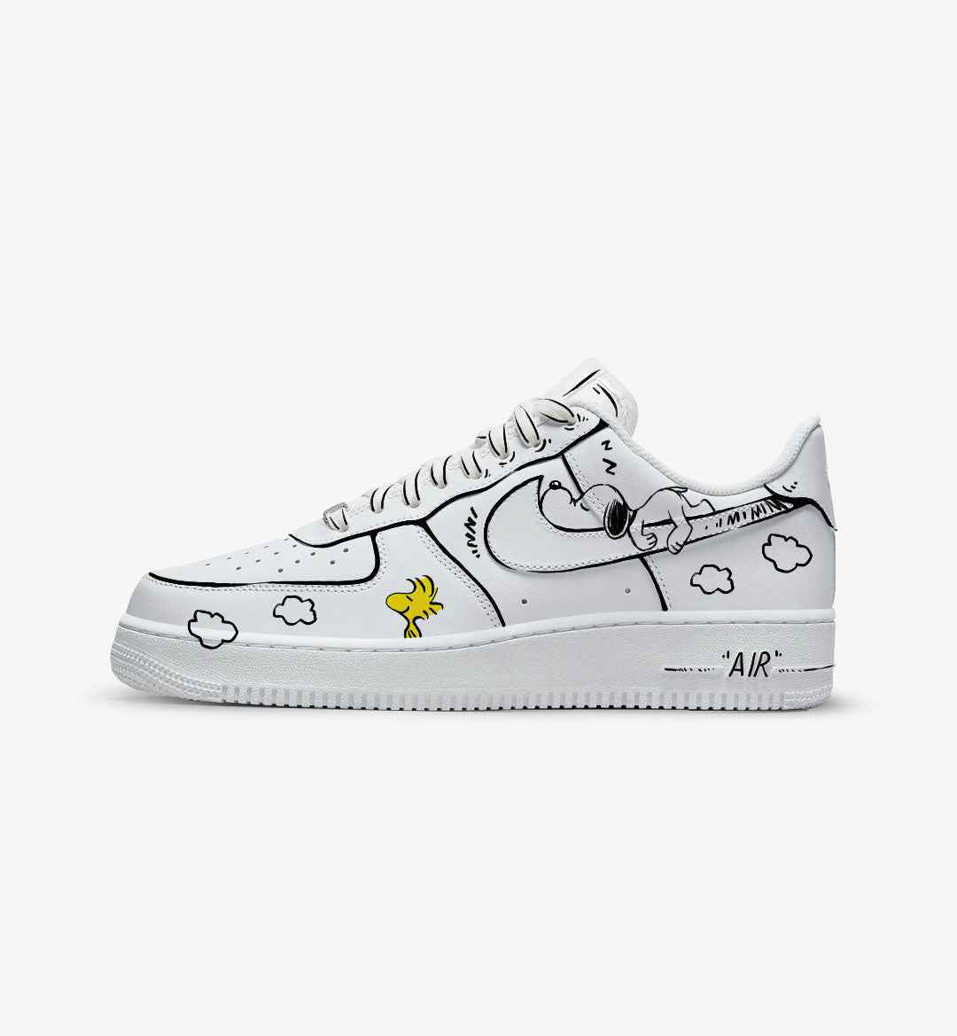 CUSTOM PAINT SNEAKERS SNOOPY WITH AIR FORCE UNOFFICIAL