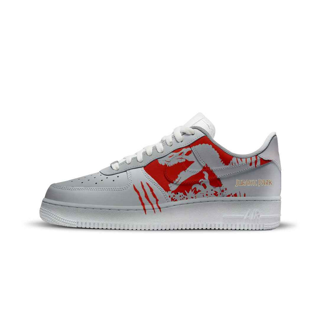 NIKE AIR FORCE CUSTOM PAINT JURASSIC PARK SPINOSAURS JW III