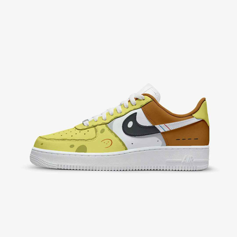 NIKE AIR FORCE SPONGEBOB CUSTOM PAINT