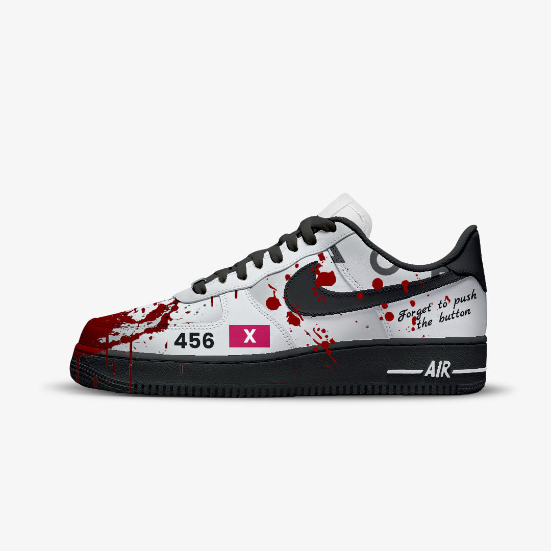 NIKE AIR FORCE 1 SQUID GAME CUSTOM PAINT GI HUN FINAL