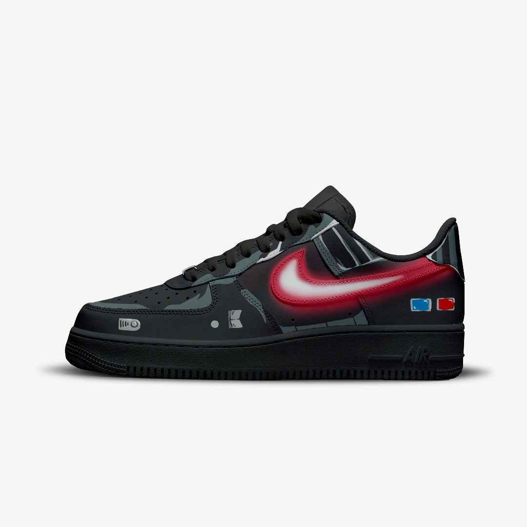 CUSTOM SNEKAERS PAINT STARWARS DARTH VADER NIKE AIR FORCE 1