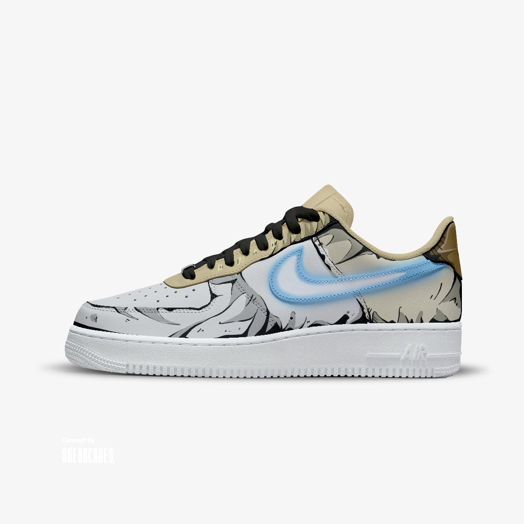 CUSTOM SNEKAERS PAINT STARWARS LUKE SKYWALKER NIKE AIR FORCE 1