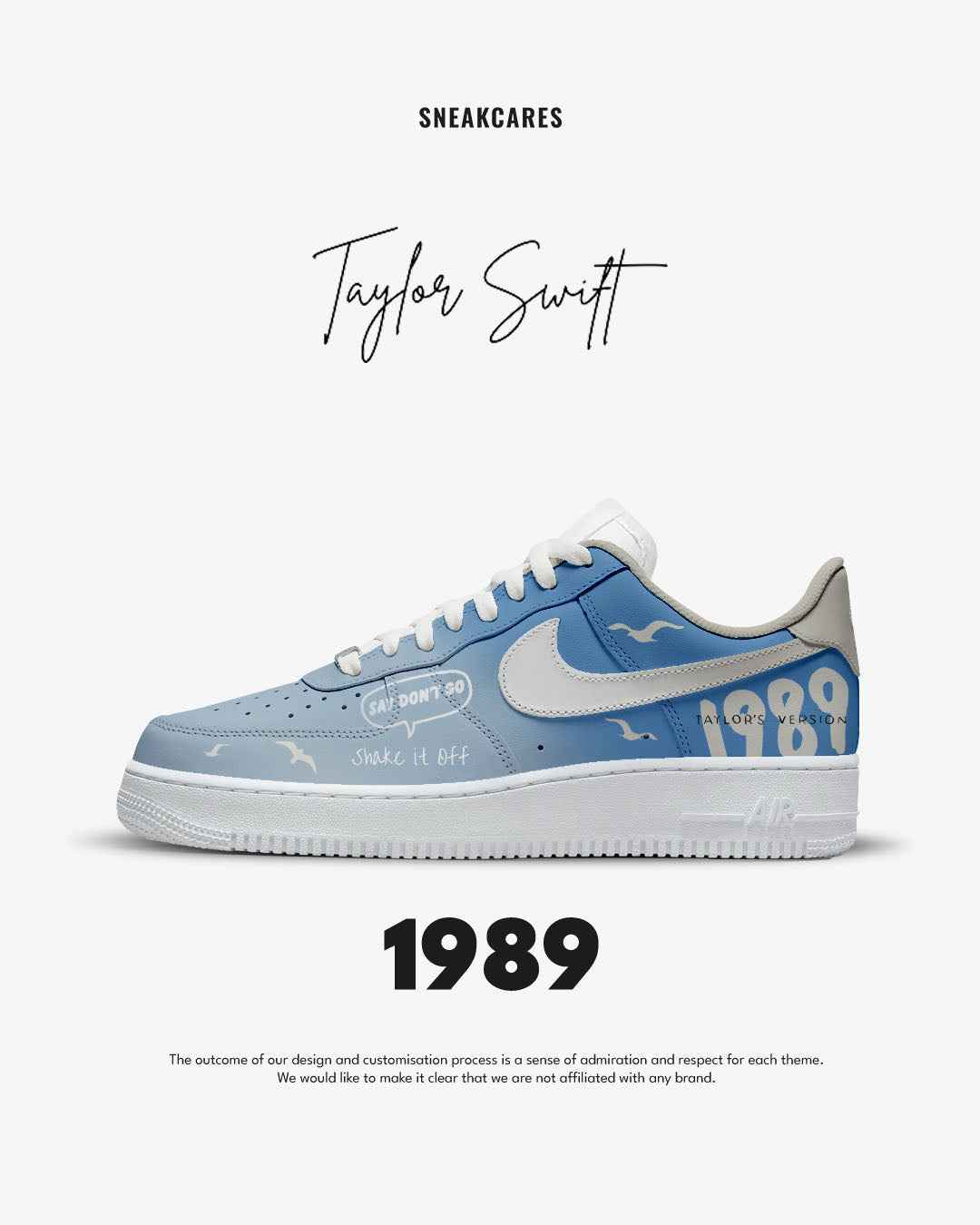 Nike AF1 Taylor Swift Custom Album 1989