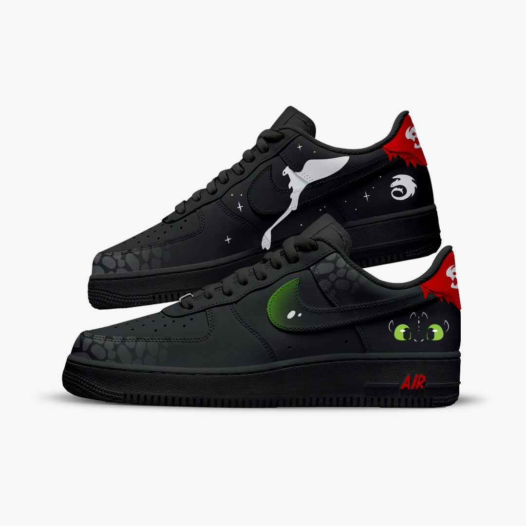 NIKE AIR FORCE CUSTOM PAINT HOW TO TRAIN YOUR DRAGON TOOTHLESS