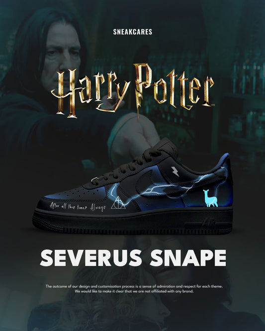NIKE AIR FORCE CUSTOM PAINT HARRY POTTER SEVERUS SNAPE