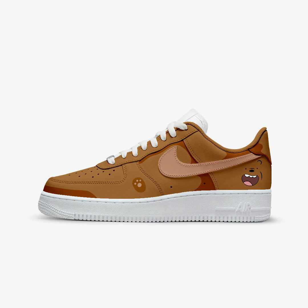 CUSTOM SNEAKERS PAINT GRIZZY WE BARE BEARS UNOFFICIAL